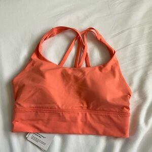 Lululemon Energy Longline Bra in Suncoral